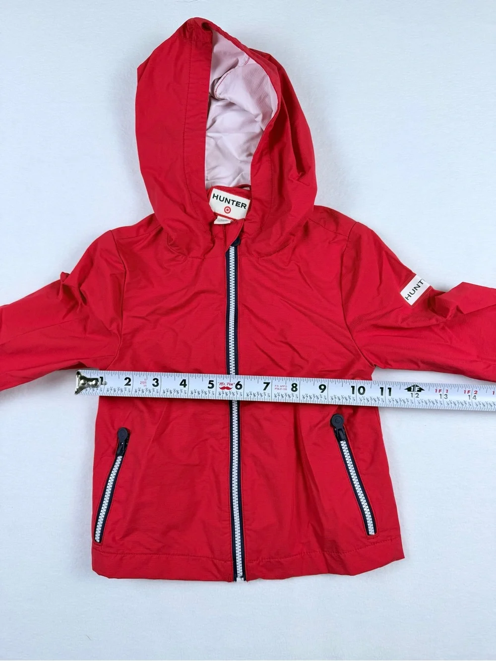 Hunter for Target Red Hooded Rain Jacket Windbreaker Coat Toddler Baby 18M